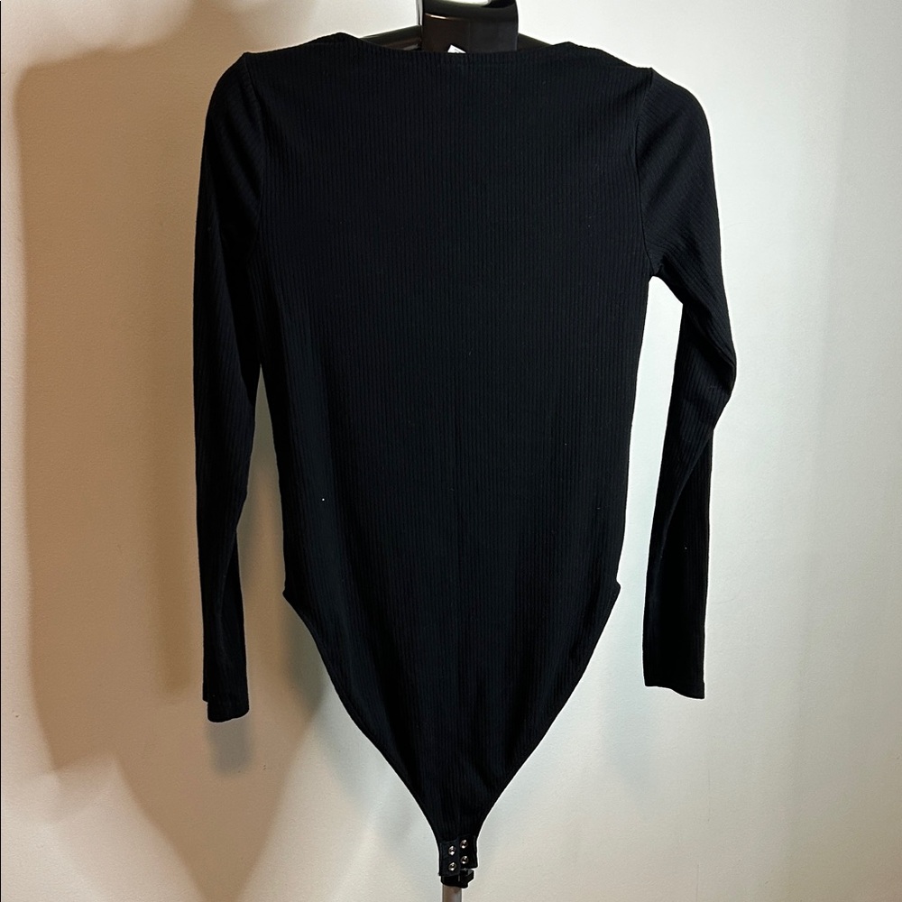 Old Navy Black Square Neck Bodysuit - Picture 6 of 6